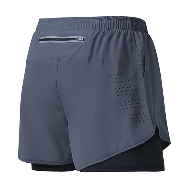 Shorts deportivos - Gris