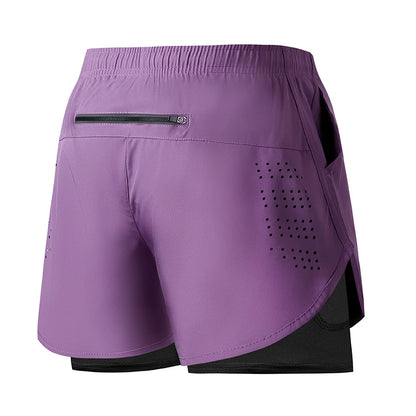 Shorts deportivos - Morado