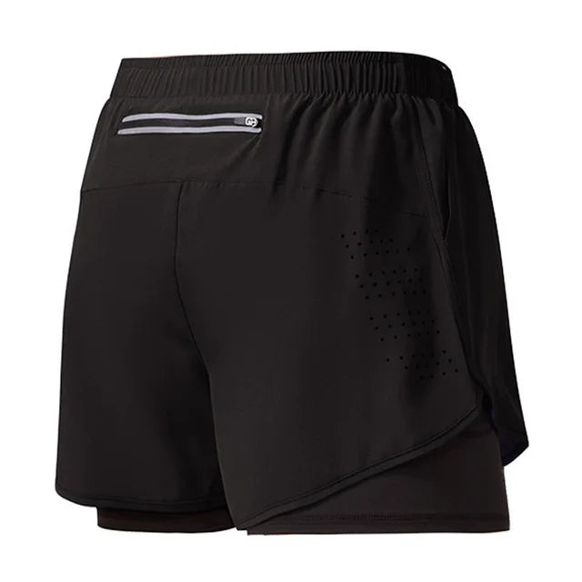 Shorts deportivos - Negro