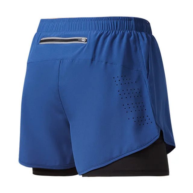 Shorts deportivos - Azul