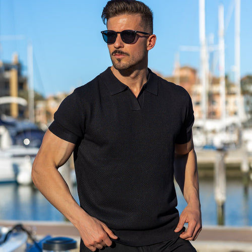 Verona Mesh Polo - Negro