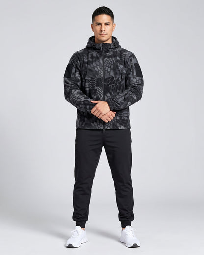 Chaqueta Polar Outdoor con Capucha — Camo Kryptek