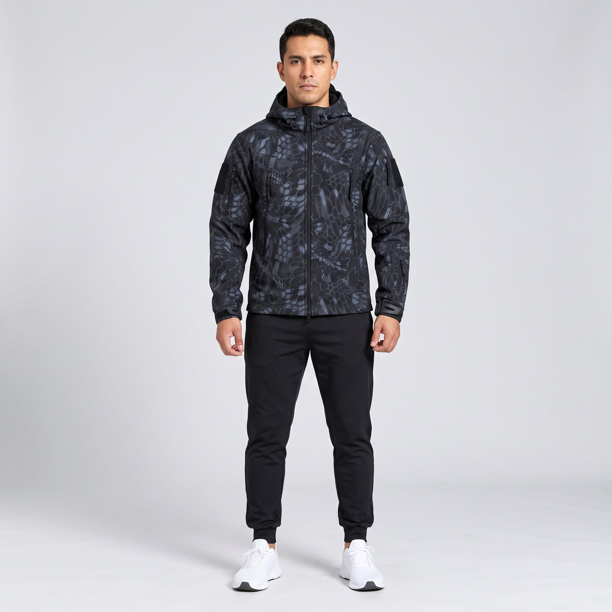 Chaqueta Polar Outdoor con Capucha — Kryptek Sombra