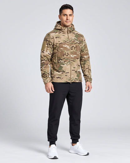 Chaqueta Polar Outdoor con Capucha — Multicam