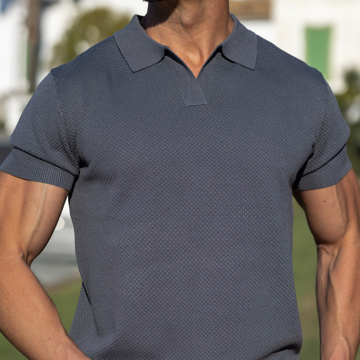 Verona Mesh Polo - Gris
