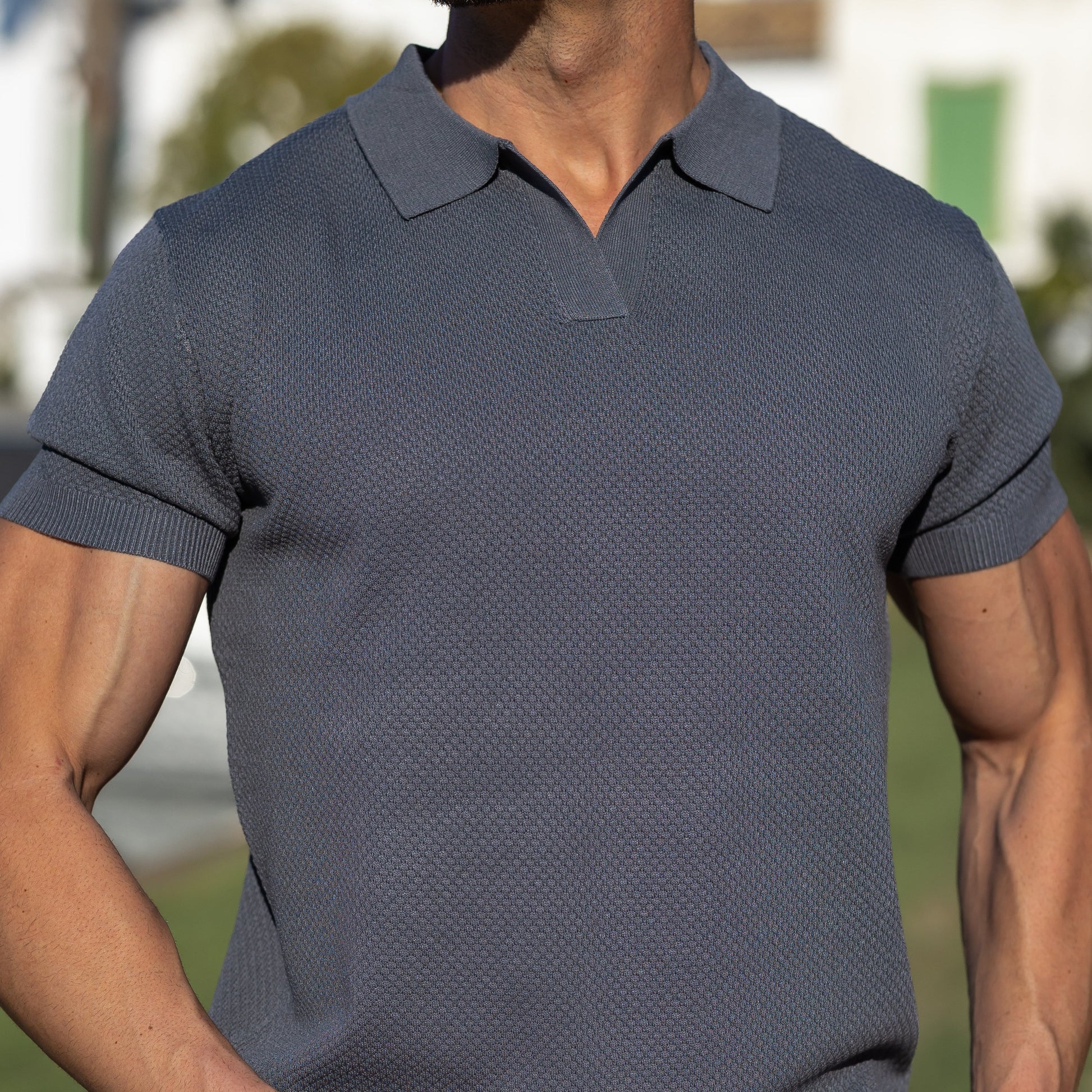 Verona Mesh Polo - Gris