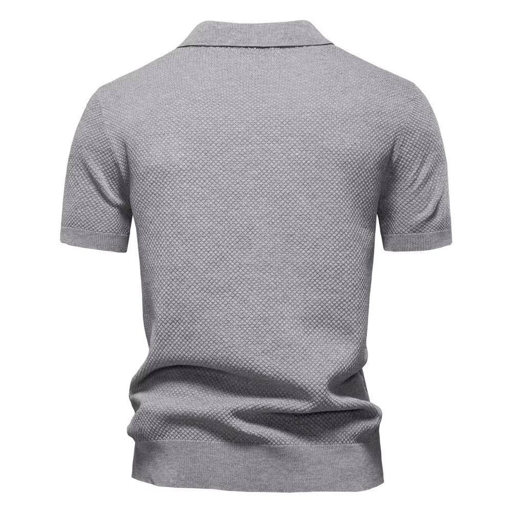 Verona Mesh Polo - Gris Perla