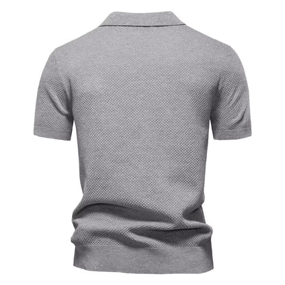 Verona Mesh Polo - Gris Perla