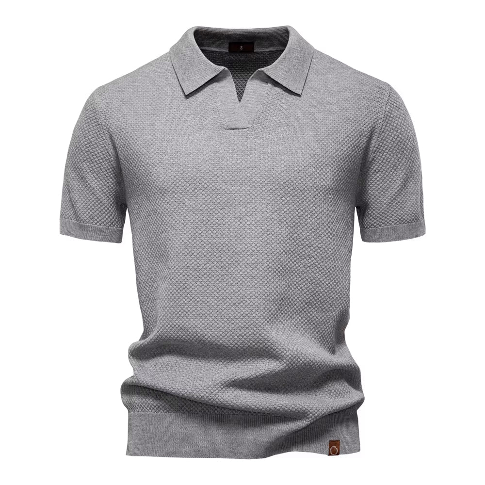 Verona Mesh Polo - Gris Perla