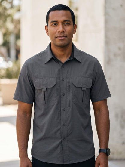 Camisa Outdoor Khaki - Hombre mexicano