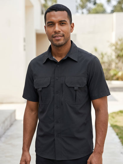 Camisa Outdoor Negro - Hombre mexicano