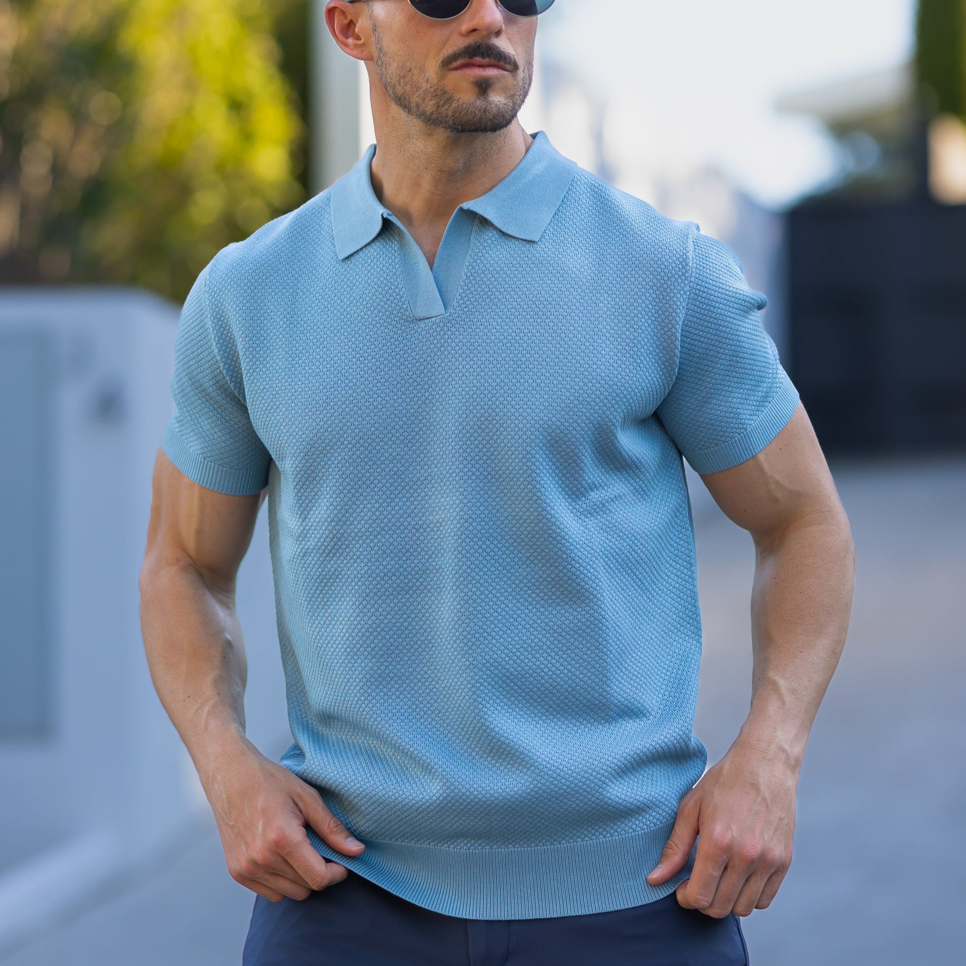 Verona Mesh Polo - Azul