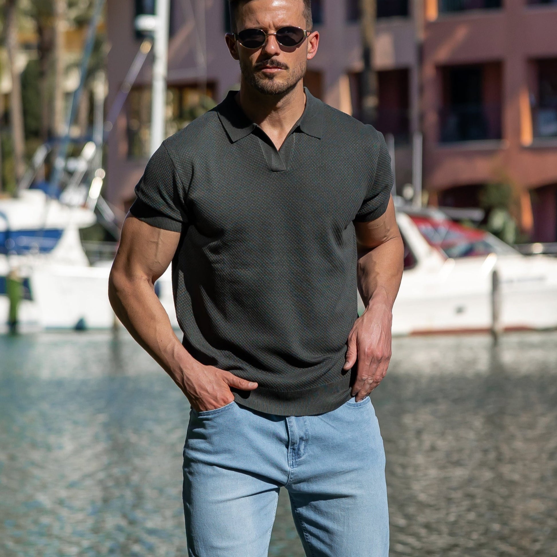 Verona Mesh Polo - Verde Pino